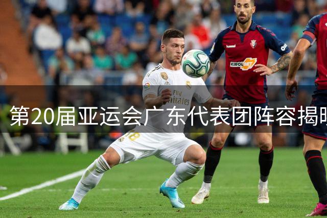 第20届亚运会广东代表团阵容揭晓